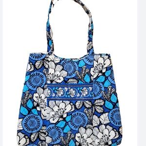 Vera Bradley Curvy Tote in Blue Bayou